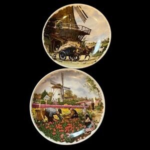 Vintage Hollands Color‎ Design 5” Wall Decor Plates